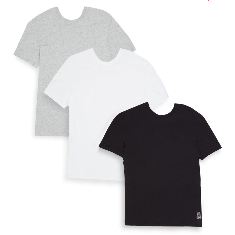 NWT 3-pack Psycho Bunny Crew Neck T-Shirts L
